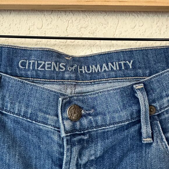 CITIZENS OF HUMANITY Dani Cropped Straight Leg Jeans Low-rise in Blue - Picture 10 of 16